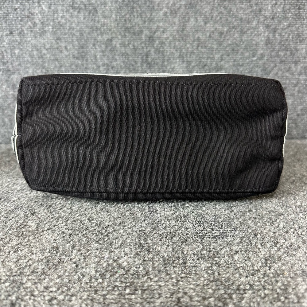 Vintage Tianni hand bag bamboo top handles black and white grosgrain ribbon 8x10 - Picture 10 of 13